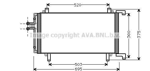 AVA QUALITY COOLING Конденсатор, кондиционер RT5196